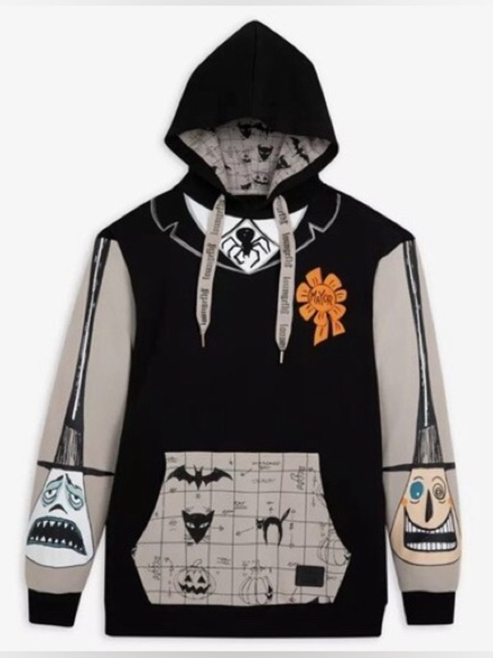 Loungefly The Nightmare Before Christmas Mayor Hoodie Glow in the Dark Size LG